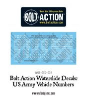 Bolt Action: US Army Vehicle Numbers Decals