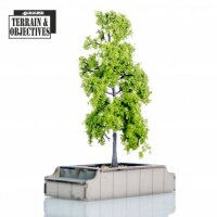 Shopping Mall: Seated Planters with Trees