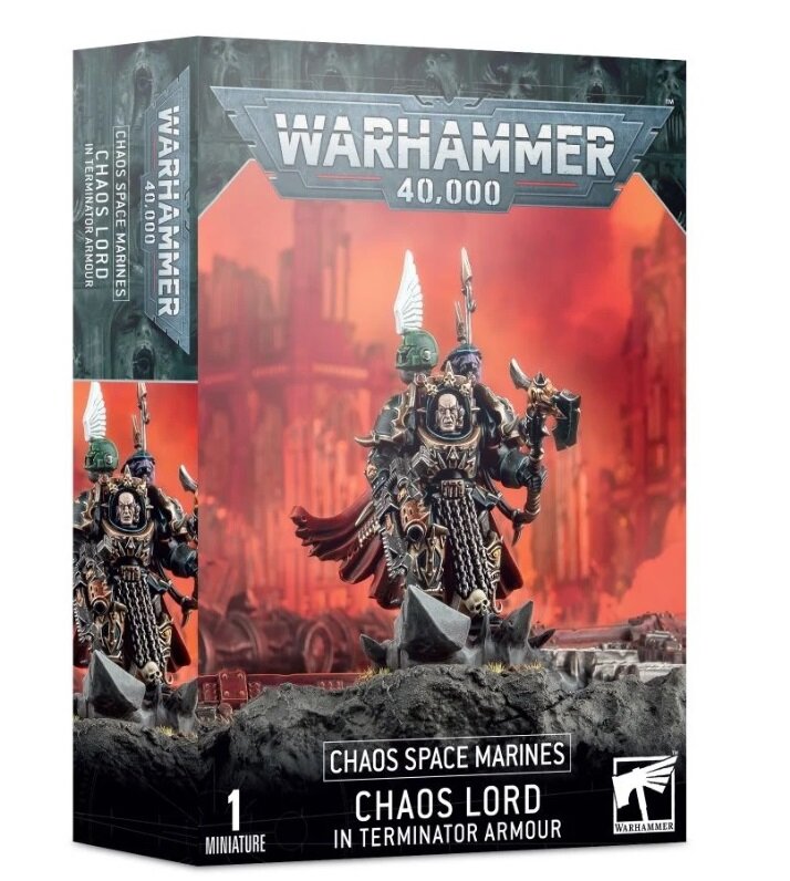 Chaos Space Marines: Chaos Lord/Sorcerer in Terminator Armour, 20,40