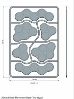 Victrix: Plastic Bases Set 10 - Skirmish Movement Trays for 20mm Round Bases