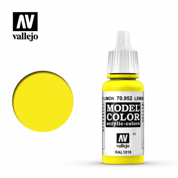 Vallejo: Model Colour - 70.952 Lemon Yellow (MC011)