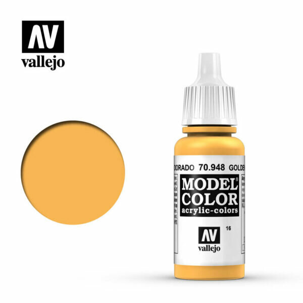 Vallejo: Model Colour - 70.948 Golden Yellow (MC016)