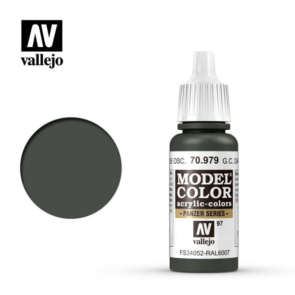 Vallejo: Model Colour - 70.979 Camouflage Dark Green (MC097)