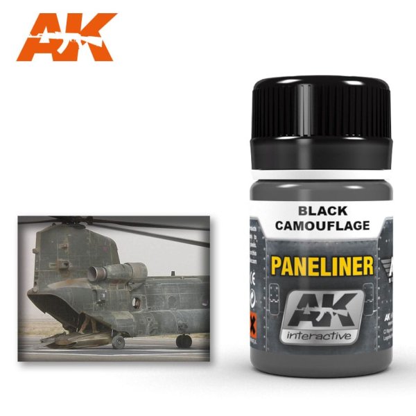 Weathering: Paneliner for Black Camouflage (35ml)