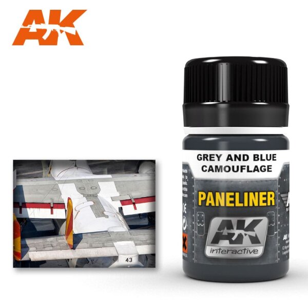 Paneliner for Grey and Blue Camouflage