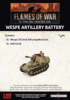 Wespe Artillery Battery - Resin (LW-Heer/SS)