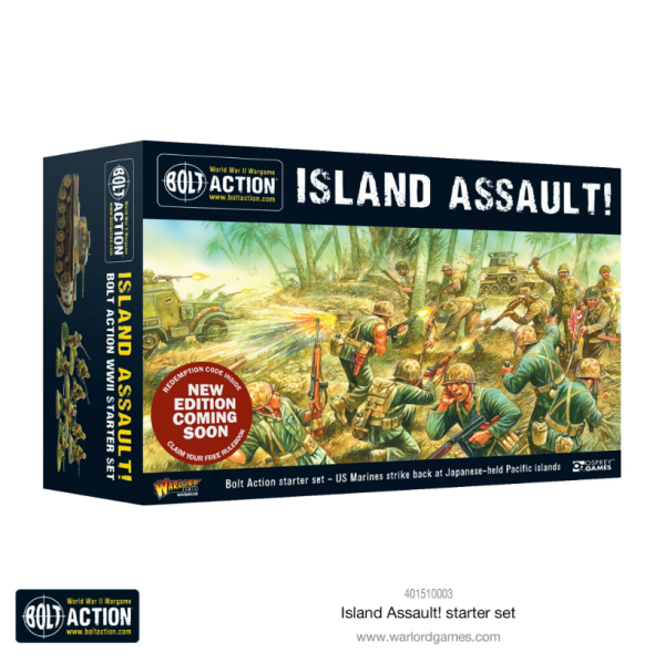 Island Assault! Bolt Action Starter Set (Deutsch) + free Edition 3 Rulebook Code