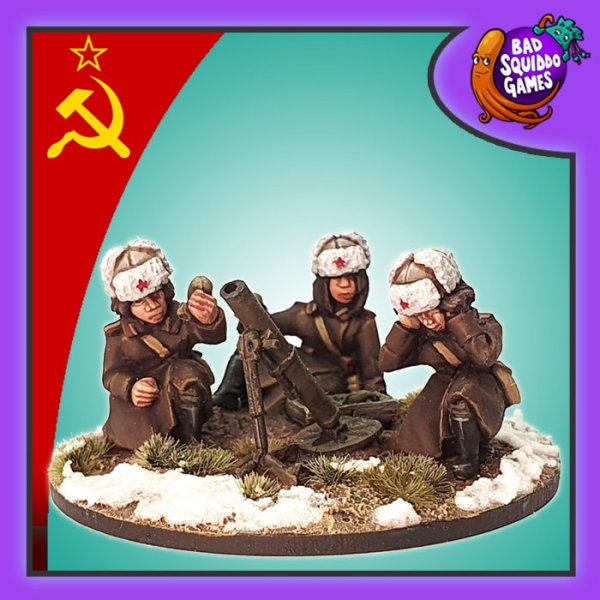 Soviet 82mm Mortar & Team (Winter)