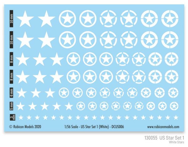 US Star Set 1 (White US Star)