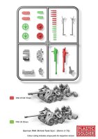 1/72 German PaK 38 / PaK 97/38 Anti-tank Gun (x1= 2 Sprues)