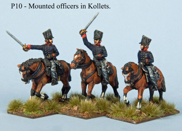 Mounted Officers in Kollets (Prussians)