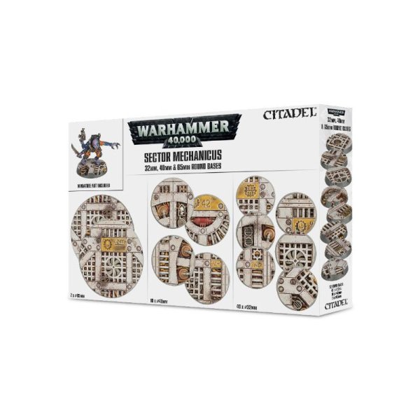 Sector Mechanicus: Industrial Bases - 32mm, 40mm & 65mm Round Bases