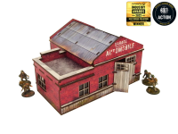 WW2 Normandy Garage with Petrol Station (28mm)