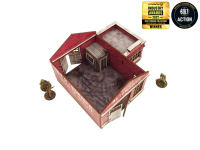 WW2 Normandy Garage with Petrol Station (28mm)