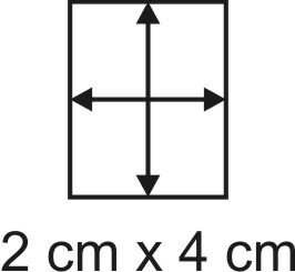 2mm MDF Base 2cm x 4cm