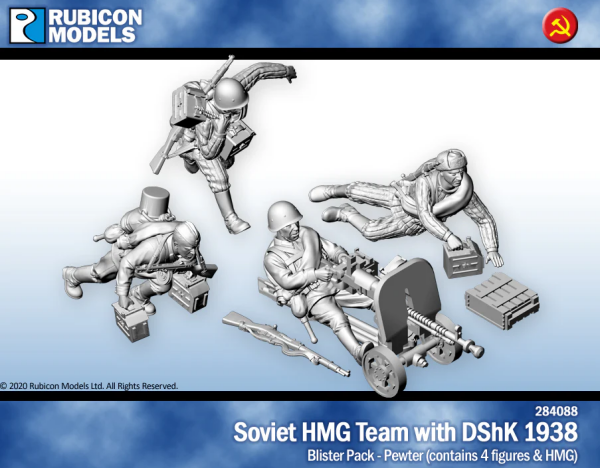 Soviet Heavy Machine Gun Team with DShK 1938 HMG