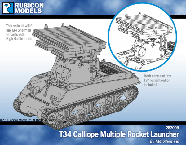 T34 Calliope Tank Mounted MRL for M4 Sherman