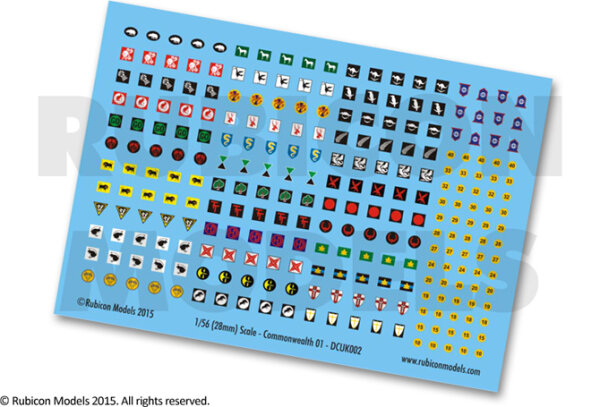 Commonwealth Generic Set #1 Decal Sheet