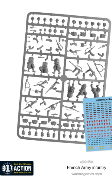 French Army Infantry Sprue