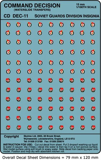 Soviet Guards Division Markings