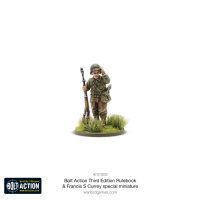 Bolt Action: Third Edition Rulebook with Francis S. Currey Special Miniature