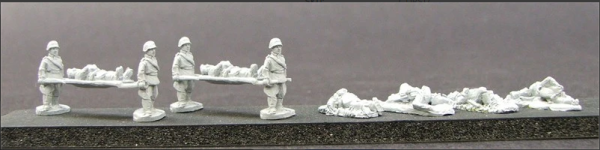 Russian Stretcher Bearers & Casualties