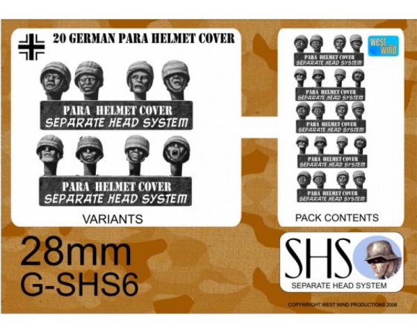 German Paras Steel Helmets Canvas Covers