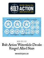 Bolt Action: Waterslide Decals - Ringed Allied Stars...