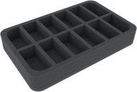 40mm Half-Size Foam Tray with 12 Compartments