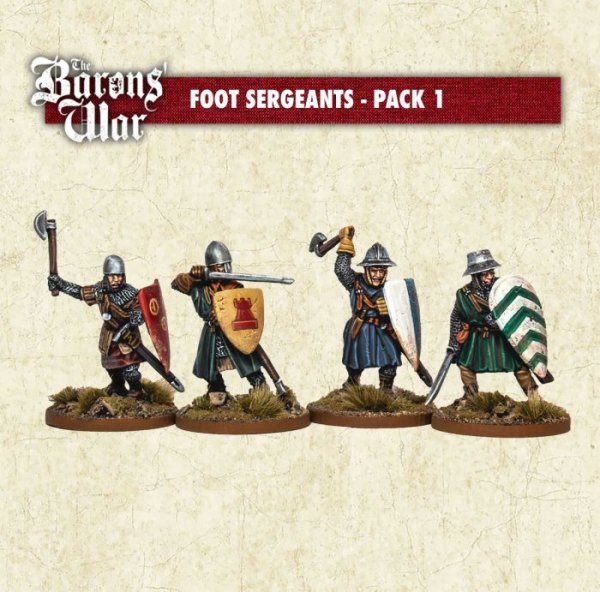 The Barons` War: Foot Sergeants with Hand Weapons 1