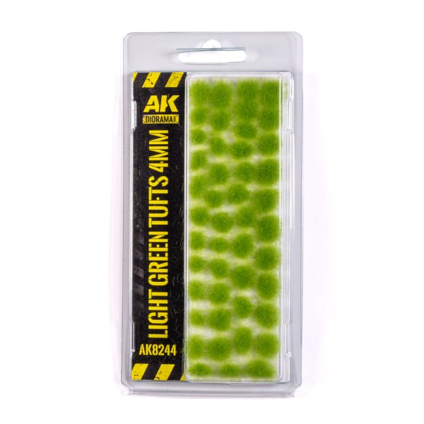 AK Interactive: Light Green Tufts 4mm