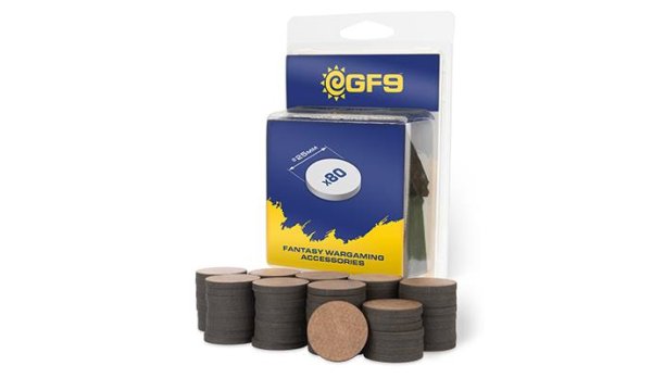 GF9: Round MDF Bases 25mm (x80)