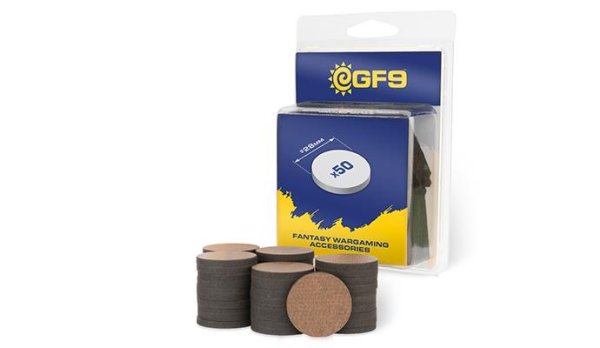 GF9: Round MDF Bases 28mm (x50)