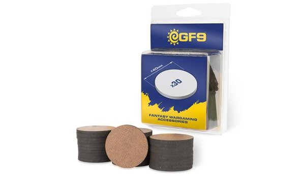 GF9: Round MDF Bases 40mm (x30)