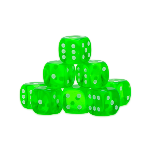 Emerald D6 Dice