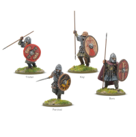 Arthurian Knights: Bors, Tristan, Percival and Kay