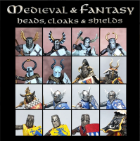 Medieval & Fantasy Heads, Cloaks & Shields