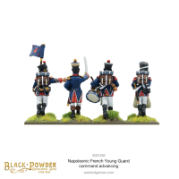 Napoleonic French Young Guard Command Advancing