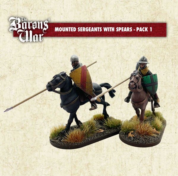 The Baron`s War: Mounted Sergeants with Spears 1