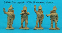 NCO Gun Captain Pack Uncovered Shakos (Saxon)