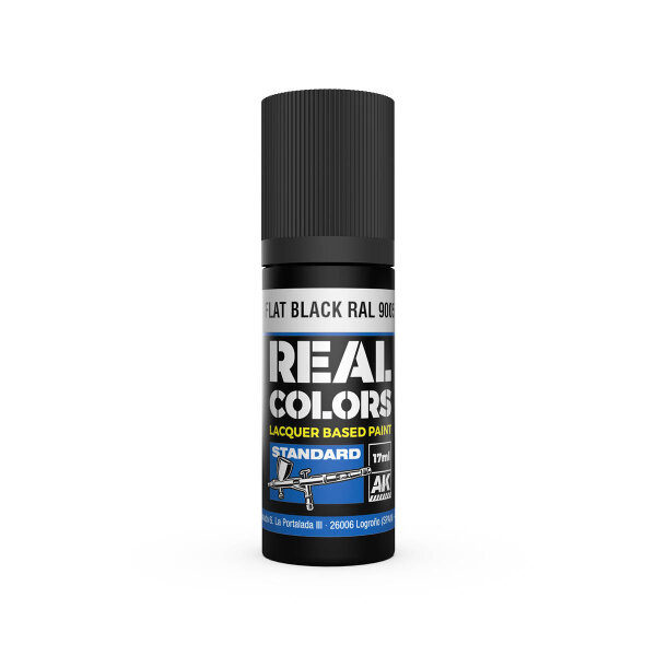 Real Colors: Flat Black RAL 9005 (17ml)