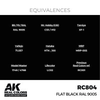 Real Colors: Flat Black RAL 9005 (17ml)