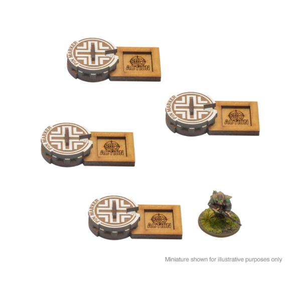 Bolt Action: MDF Unit Pin Markers - Germany