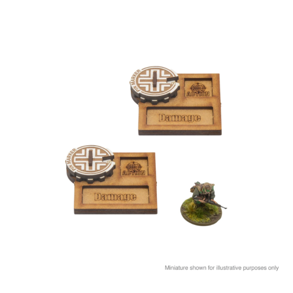 Bolt Action: MDF Vehicle Pin Markers - Germany