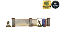 WW2 Normandy Wall with Gate (High) (28mm)