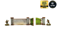 WW2 Normandy Wall with Gate (High) (28mm)