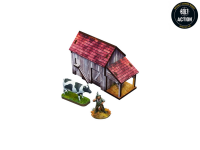 WW2 Normandy Coach House with Chicken Coop (28mm)