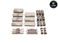 WW2 Normandy Stone Wall with Gate (High) (28mm)