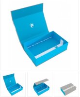 75mm Magnetbox: Half-Size - Blau, Leer