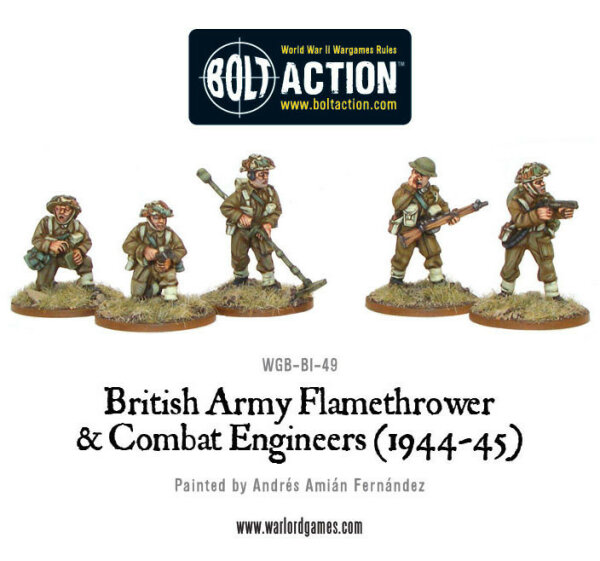 British Combat Engineers & Flamethrower Team